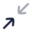 Minimize icon with twotone rounded style