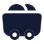 Mining icon with solid rounded style