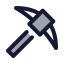 Mining icon with duotone standard style