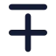 Minusplus icon with solid rounded style