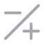 Minusplus icon with duotone rounded style