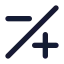 Minusplus icon with solid standard style