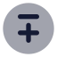 Minuspluscircle icon with bulk rounded style