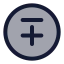 Minuspluscircle icon with duotone rounded style