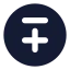 Minuspluscircle icon with solid rounded style