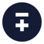 Minuspluscircle icon with solid sharp style