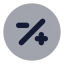 Minuspluscircle icon with bulk rounded style