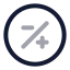 Minuspluscircle icon with twotone rounded style