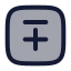 Minusplussquare icon with duotone rounded style