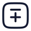 Minusplussquare icon with stroke rounded style