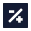 Minusplussquare icon with solid sharp style