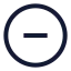 Minussigncircle icon with stroke sharp style