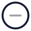 Minussigncircle icon with twotone rounded style