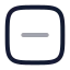 Minussignsquare icon with twotone rounded style