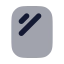 Mirrorrectangular icon with bulk rounded style