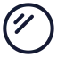 Mirrorround icon with stroke rounded style