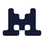Mistral icon with solid rounded style