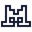 Mistral icon with stroke sharp style