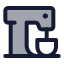 Mixer icon with duotone standard style