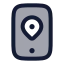 Mobilenavigator icon with duotone rounded style