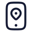 Mobilenavigator icon with stroke rounded style