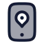 Mobilenavigator icon with duotone rounded style