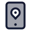 Mobilenavigator icon with duotone standard style
