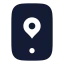 Mobilenavigator icon with solid rounded style