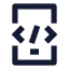 Mobileprogramming icon with solid sharp style