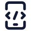 Mobileprogramming icon with solid standard style