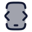 Mobileprogramming icon with duotone rounded style