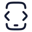 Mobileprogramming icon with stroke rounded style