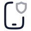 Mobileprotection icon with twotone rounded style