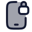Mobilesecurity icon with duotone rounded style