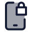 Mobilesecurity icon with duotone standard style