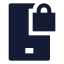 Mobilesecurity icon with solid sharp style