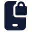 Mobilesecurity icon with solid standard style