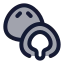 Mochi icon with duotone rounded style