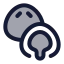 Mochi icon with duotone standard style