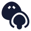 Mochi icon with solid sharp style