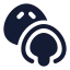 Mochi icon with solid standard style