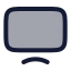 Moderntv icon with duotone rounded style