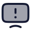 Moderntvissue icon with duotone rounded style