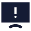 Moderntvissue icon with solid sharp style