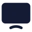 Moderntv icon with solid standard style