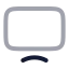 Moderntv icon with twotone rounded style