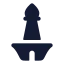 Monas icon with solid standard style