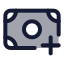 Moneyadd icon with duotone standard style