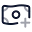 Moneyadd icon with twotone rounded style