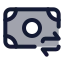 Moneyexchange icon with duotone standard style